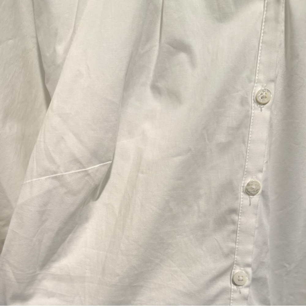 STAUD NWT Stunning White Buttoned Ruffled Bishop Sleeve Maxi Sundress - Picture 8 of 13